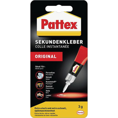 Sekundenkleber Classic 3g farblos Tube PATTEX PSK1C / 1865401