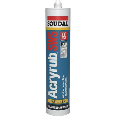 Acryl Acryrub SWS 310 ml weiß Kartusche SOUDAL 124483