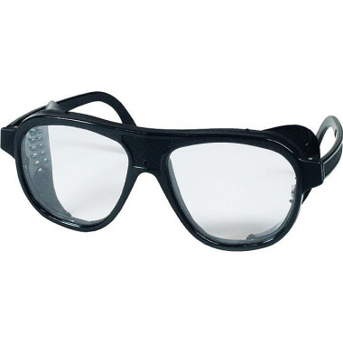 Schutzbrille EN 166 Bügel schwarz,Scheibe klar Nylon,Ku. 187022001