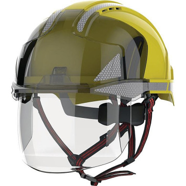 Industriekletterhelm EVO® VISTAshield® Dualswitch™ gelb/rauch ABS AMH270-409-H00