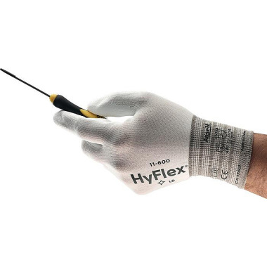 Handschuhe HyFlex 11-600 Gr.9 weiß EN 388 PSA II Nyl.m.PU ANSELL 11600090