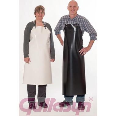 PVC Säureschürze Guttasyn® MR5 L.ca.120xB.ca.90mm schwarz GUTTASYN 090-125 MR 5/12 s