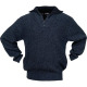 Pullover Gr.M schwarz/blau-meliert 8368-M