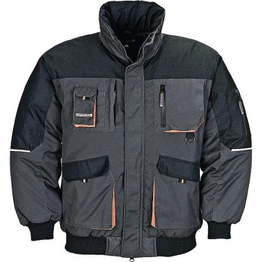 Pilotenjacke Gr.M dunkelgrau/schwarz/orange TERRATREND 4629-6310-M