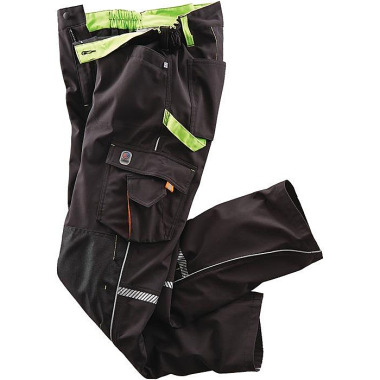 Softshellhose Terrax Workwear Gr.56 schwarz/limette TERRAX 20404-1048-56