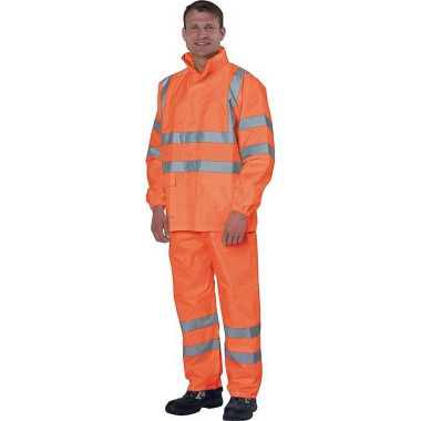 Warnschutzregenhose Gr.M orange PREVENT RHO/M