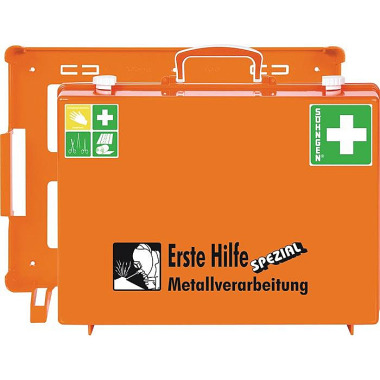 Erste Hilfe Koffer Beruf SPEZIAL Metallverarbeitung B400xH300xT150ca.mm orange 0360108