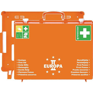 Erste Hilfe Koffer EUROPA II B400xH300xT150ca.mm orange SÖHNGEN 3001357