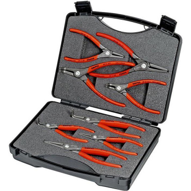 Sicherungszangensatz 8-tlg.in Ku.-Koffer 10-60mm KNIPEX 00 21 25