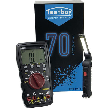 Multimeter TB 316 BLACK EDITION 600 mV-600 V AC,600 mV-600 V DC TRUE RMS TESTBOY TB 316 Jubi Box