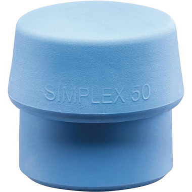 Schonhammerkopf SIMPLEX Kopf-Ø 30mm TPE-soft blau weich HALDER 3201.030