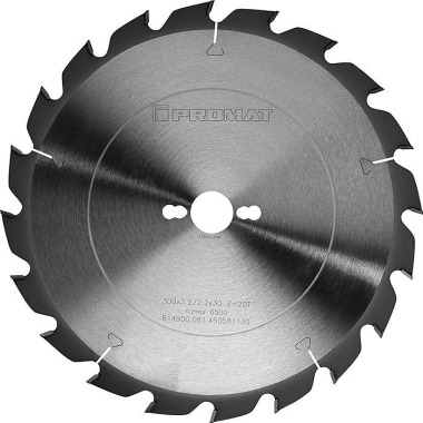 Präzisionskreissägeblatt AD 300mm Z.20 FF Bohr.30mm Schnitt-B.3,2mm HM PROMAT 4000814900