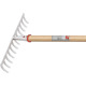 Gartenrechen Arbeits-B.372mm 14 Zinken m.konischer Dülle,o.Stiel IDEAL 66401400