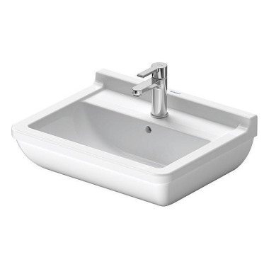 Duravit Waschtisch STARCK 3 m ÜL HLB 1 Hahnloch 55 0x430mm weiß WG 03005500001