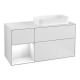 V&B Waschtischunterschran k FINION G271 1200x603x50 1mm m Be Reg gls w White Matt G271GFMT