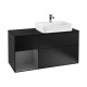 V&B Waschtischunterschran k FINION G392 1200x603x50 1mm m Be Reg an m Black M att G392GKPD