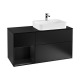 V&B Waschtischunterschran k FINION G392 1200x603x50 1mm m Be Reg bl m Black M att G392PDPD