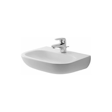 Duravit Handwaschbecken D -CODE MED o ÜL m HLB 450x 340mm 1 Hahnloch weiß 0707450000