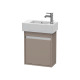 Duravit Waschtischunterba u Ketho 225x450x550mm Ans chlag links basalt matt KT6629L4343