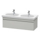 Duravit Waschtischunterba u DURASTYLE 453x1150x398m m weiß matt/basalt matt DS638601843