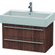 Duravit Waschtischunterba u X-LARGE 443x750x448mm n ussbaum dunkel XL634502121