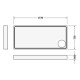 Duravit Duschwanne STARCK SLIMLINE 1800x800x65mm w eiß 720240000000000