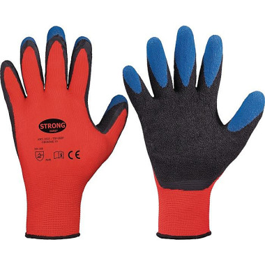 Handschuhe Tip Grip Gr.11 rot/schwarz/blau EN 388 PSA II STRONGHAND 0523-11