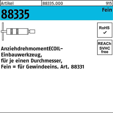 Einbauwerkzeug R 88335 M2 4x 1,5 Stahl 1 Stück AMEC OIL 883350000240150