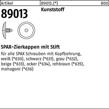 Kappe R 89013 Kopfbohrung grau Ku. 500 Stück SPAX 890136360000000