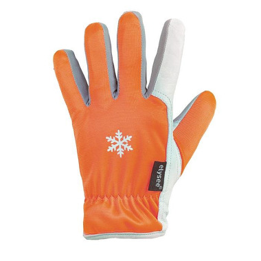 Handschuhe GROEDEN Gr.9 orange/silber-grau EN 388,EN 511 PSA II ELYSEE 0287-09