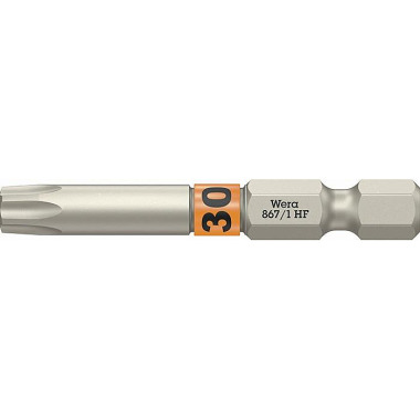 Bit 867 TORX® HF 1/4 Zoll TX 30 L.50mm m.Farbleitsystem WERA 05060510001