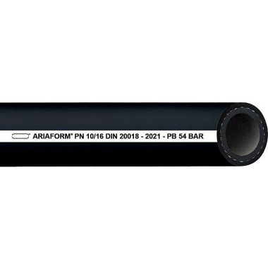 Pressluft-/Wasserschlauch ARIAFORM®/DIN ID 13,0mm AD 23,0mm L.40 Schwarz TEGUMA 3201013000-40