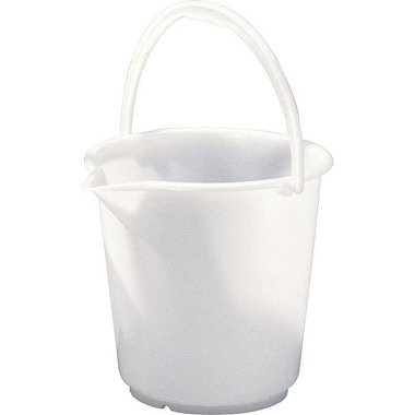 Eimer 17,0l HD-Polyethylen natur Kunststoffbügel D.330mm H.315mm HÜNERSDORFF 942100