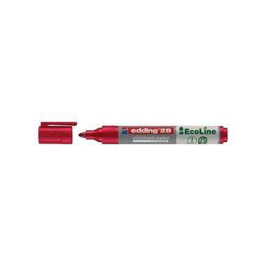 Whiteboardmarker 28 EcoLine rot Strich-B.1,5-3mm Rundspitze EDDING 4-28002