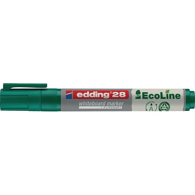 Whiteboardmarker 28 EcoLine grün Strich-B.1,5-3mm Rundspitze EDDING 4-28004