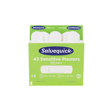 Salvequick Pflaster sensi ble 6943 Allergiker 43 St ./Pack. 195002800