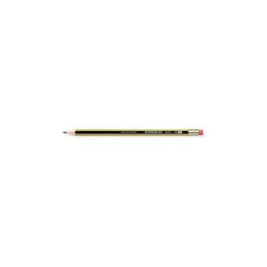 STAEDTLER Bleistift Noris 122-HB HB Radierer gelb/ schwarz 306037460