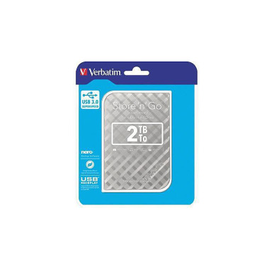 Verbatim Festplatte Store n Go 53198 USB 3.0 2TB s ilber 794003195