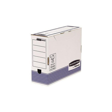 Bankers Box Archivbox R-K ive Prima (80mm) 0026401 weiß/blau 128012292