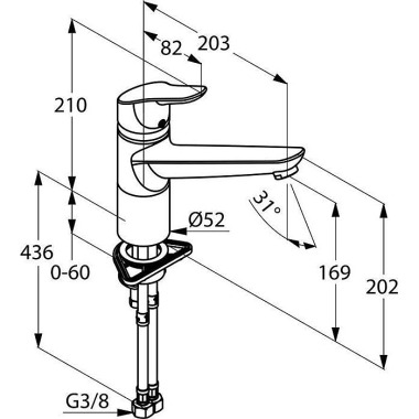 Kludi Spültisch-Einhandmi scher OBJEKTA DN 15 chr 325740575