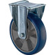 BS Rollen Bockrolle D.125mm Trgf.300kg PU Platte L138xB109mm Farbe Rl.blau BS ROLLEN LSS410.B92.125