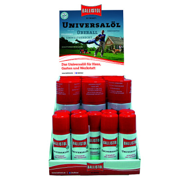 BALLISTOL Display Universalöl Spray 9 x 50 ml + 9 x 200 ml 21840