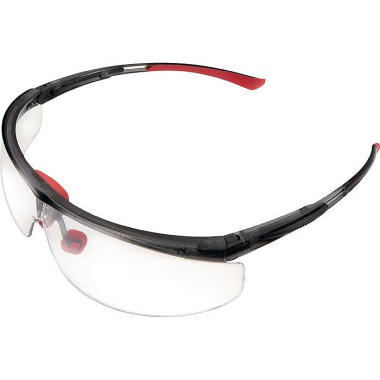 Honeywell Schutzbrille Adaptec EN 166-1FT Bügel schwarz/rot,Scheibe klar HONEYWELL 1030749HS