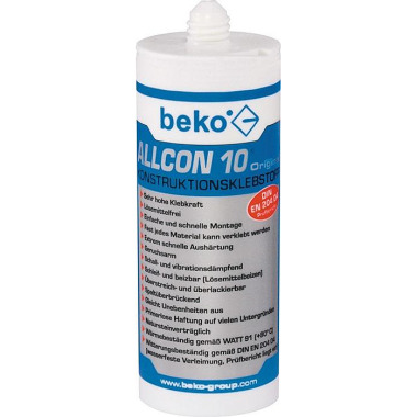 Beko Konstruktionskleber Allcon 10 ® beige EN 204:D4 150 ml BEKO 260 100 150