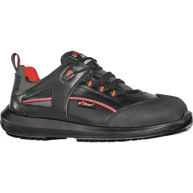 U - Power Sicherheitsschuh Iroko Gr.43 schwarz/rot Leder/Überkappe S3 SRC ESD EN20345 U.POWER RR20304-43