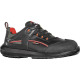 U - Power Sicherheitsschuh Iroko Gr.45 schwarz/rot Leder/Überkappe S3 SRC ESD EN20345 U.POWER RR20304-45