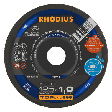 Rhodius Extradünne Trennscheibe XT200 TOPline, 230 x 1,9 x 22,23mm 210233