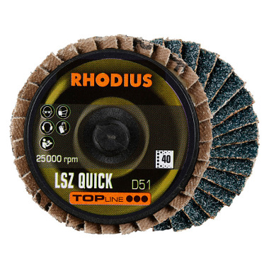 Rhodius Zirkonlamellenschleifscheibe LSZ QUICK TOPline, 51mm 303909