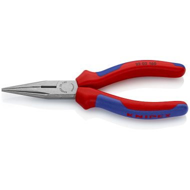 Knipex Flachrundzange mit Schneide (Radiozange) 25 02 160