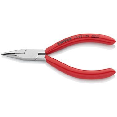 Knipex Flachrundzange mit Schneide (Radiozange) 25 03 125